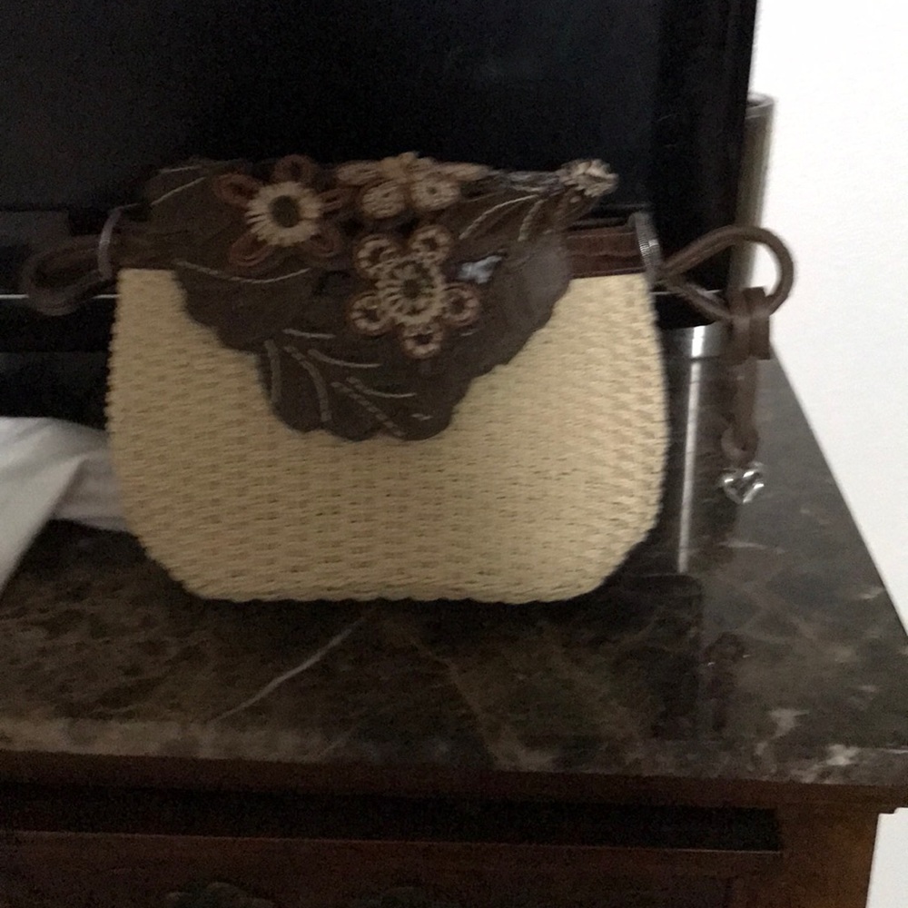 Brighton straw purse